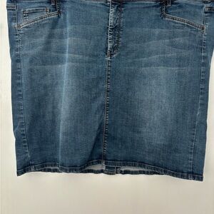 J. Jill Blue Denim Pencil Skirt